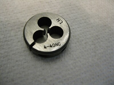 #4-40 NC Left Hand Round Split Adjustable Thread Die 1'' Unbranded