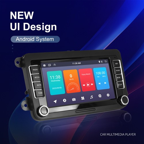7" Android13 Autoradio DAB+ GPS Kamera für VW Golf 5 6 Passat Touran Polo Tiguan - Bild 11 von 23