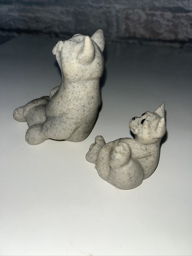 Vintage Quarry Critters Carla & Clyde The Cat Figurine-Second Nature Design-2000 - Picture 2 of 10