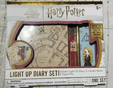 Harry Potter Wizard Light Up Diary Journal Activity Set W/ Stickers & Topper Pen