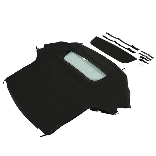 For Honda S2000 1999-2009 2002 Convertible Soft Top & Heated Glass Window Black - Picture 8 of 10