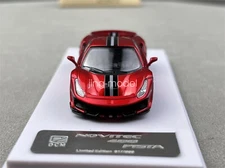DCM 1/64 Scale Ferrari Novitec 488 Pista Red1 Diecast Car Collections