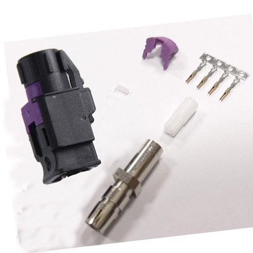 50x Fakra HSD LVDS JET SCHWARZ Buchse Stecker für Dacar 535 4poliges Kabel BMW AUDI - Bild 3 von 3