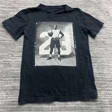 Jordan Shirt Size M Youth Kids MJ Michael Jumpman Air Chicago Bulls Black Tee