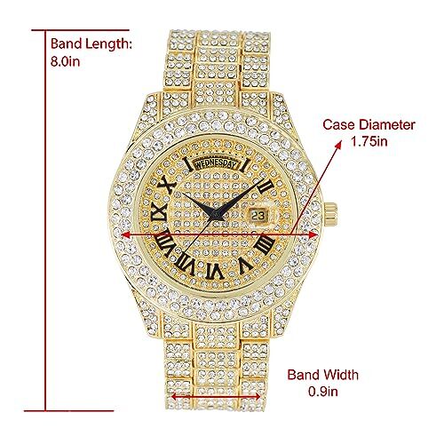 Charles Raymond Mens Watch w/Easy Read Date & Day - ST10535 - Picture 12 of 98