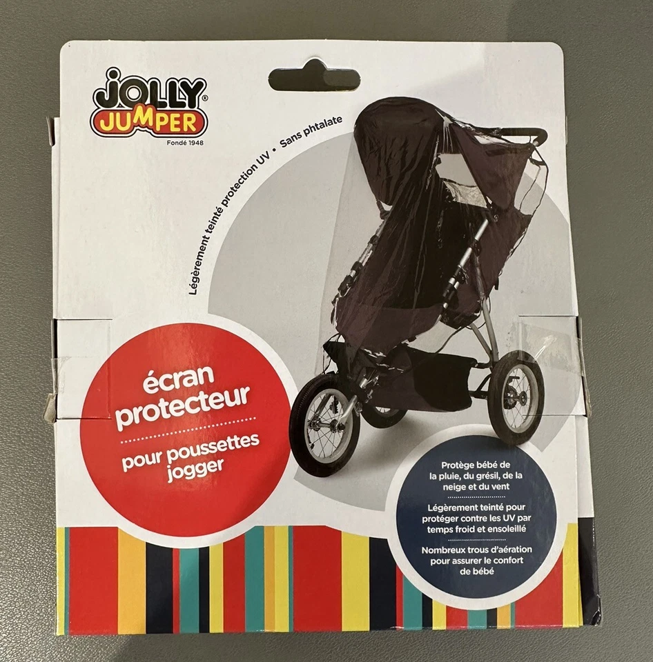 Cubierta de lluvia Jolly Jumper parasol para cochecitos jogger, transparente. Foto 2 de 4