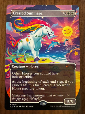 Crested Sunmare (Borderless) [Secret Lair Drop Series] MTG Near Mint