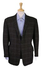 Aquascutum Vintage 50s Regent St London Brown Tweed Bespoke Blazer 40R