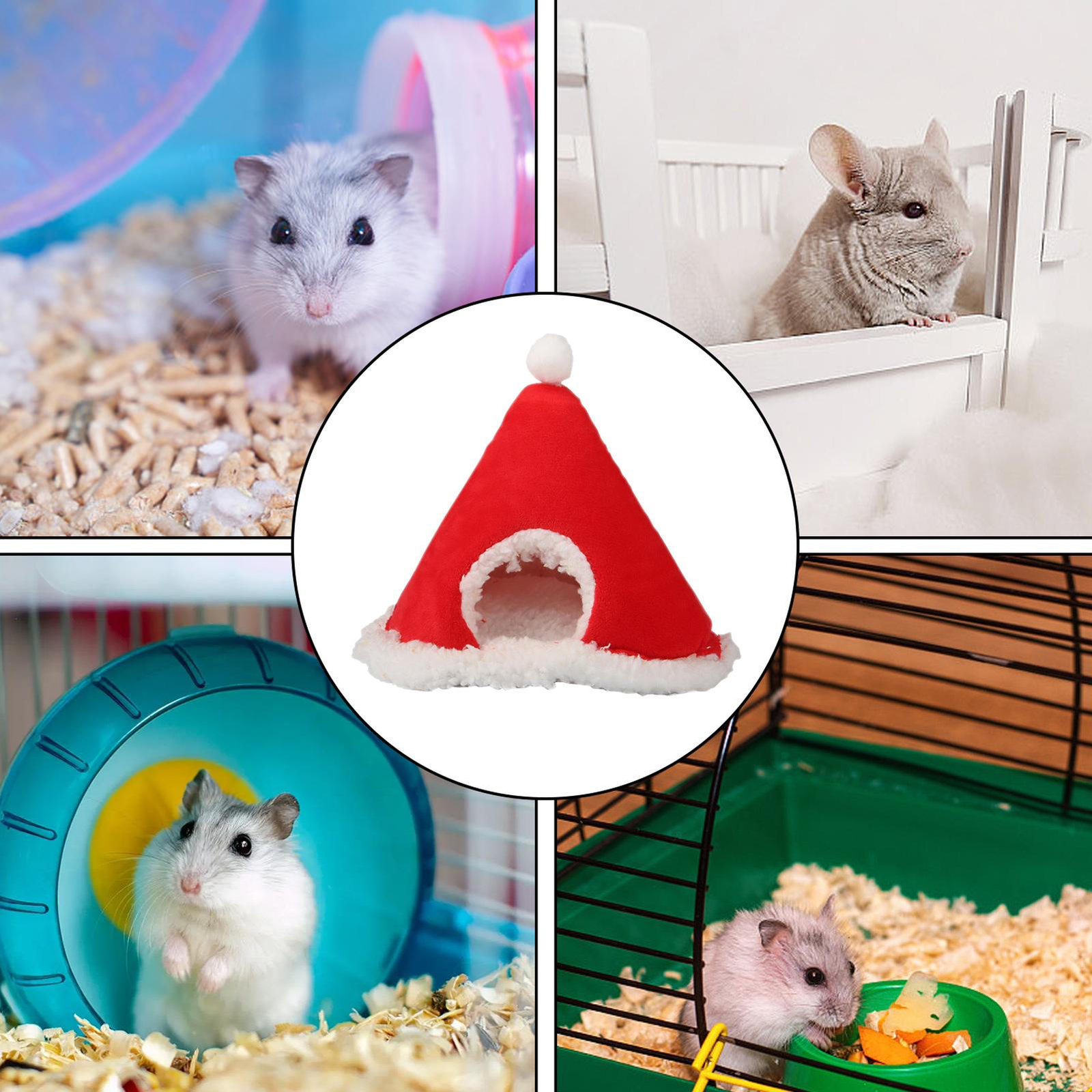 Christmas Guinea Pig Bed Fleece Small Animals Bed Hamster Mini House eBay