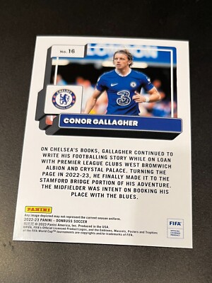 Chelseaギャラガー 2022-23 Donruss Soccer Base #16 Conor Gallagher - Chelsea FC | eBay
