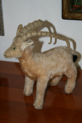 Steiff Rocky Steinbock mit Knopf & Druckstimme * 22 cm   ab 1969