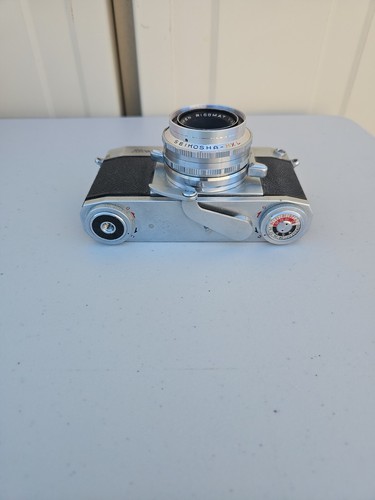 Cámara Ricoh 500 vintage con lente y estuche de cuero sin probar - Imagen 5 de 8
