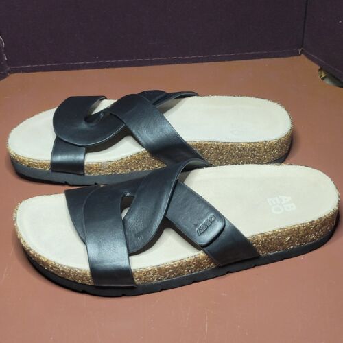 Women Abeo Slides Black Shoes - Picture 2 of 8
