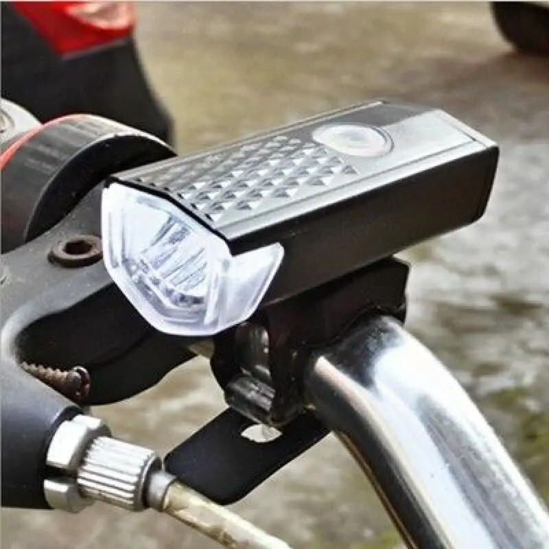Front & Rear Lights Bicycle (3 Mode) Flashing Safety Light USB Rechargeable SET