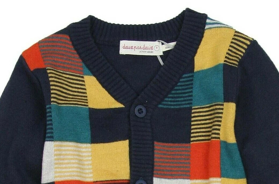 Cárdigan tejido Deux Par Deux para niños Foto 2 de 4