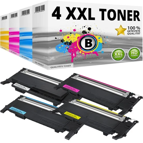 4 CARTOUCHES TONER Pour Samsung CLP-320N CLP-325W CLX-3185FN CLX-3185FW C