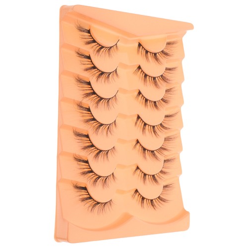 7 Pairs Falsche Wimpern Natürliche Streifenwimpern Natürliches Aussehen