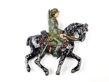 German Germany WW1 Antique Soldier on the Horse Lead Toy