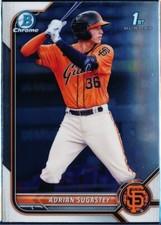 Adrian Sugastey CHROME 2022 Bowman Baseball 1st Bowman #BCP-19 San Francisco 
