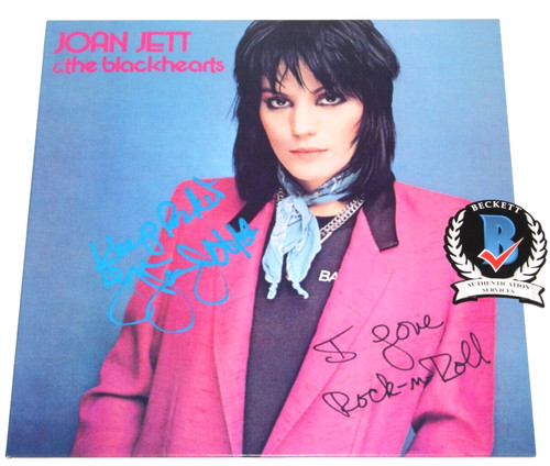 JOAN JETT SIGNED 'I LOVE ROCK 'N ROLL' ALBUM VINYL RECORD BECKETT COA BLACKHEART