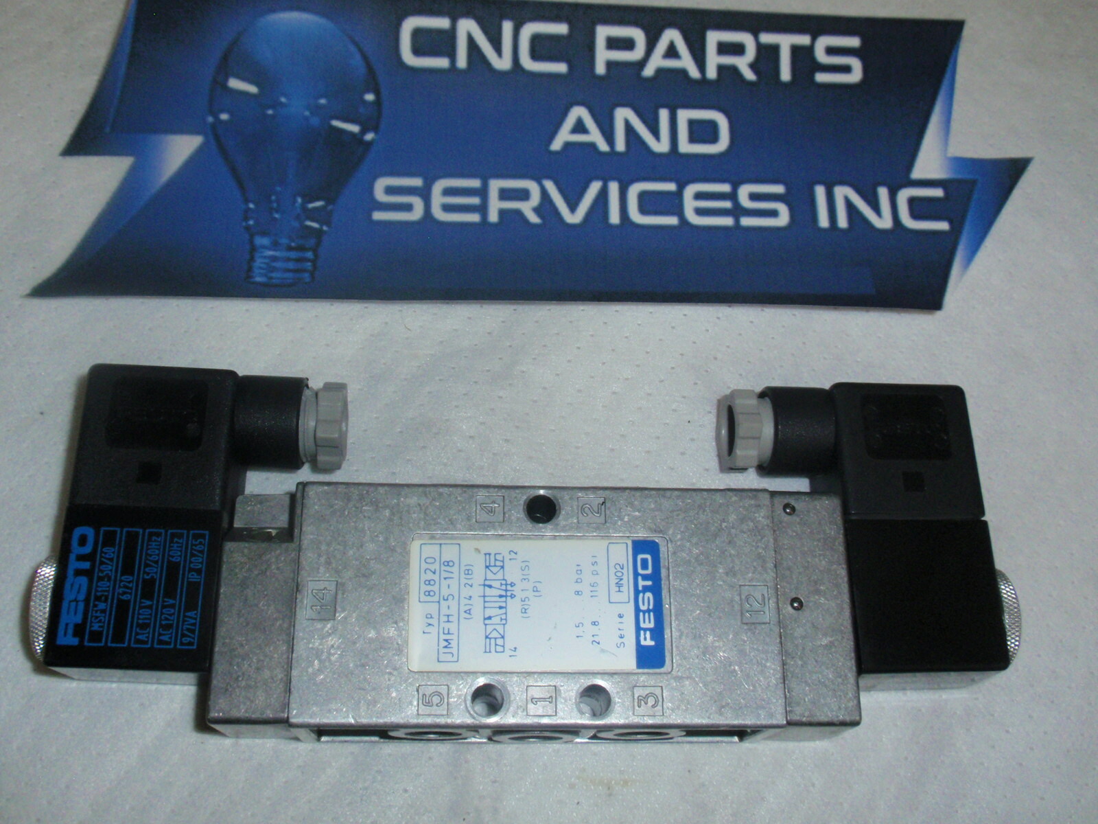 FESTO – JMFH-5-1/8 + MSFW-110-50/60; DBLE SOLENOID WITH COILS