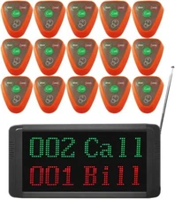 Restaurant Calling System Customers Patient Wireless Pager System with