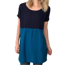 Anthropologie Sparkle & Fade Colorblock Mini Dress Size XS