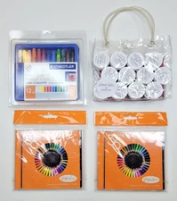 MIXED LOT OF CRAFT SUPPLIES  NEW - Paper Craft Stuff - Colored Pencils - Glitter