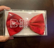 Stacy Adams Mens Solid Bow Tie Red Prom Wedding Dance