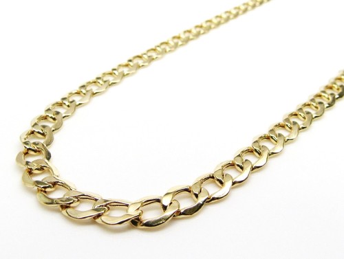10K Gold Hollow Cuban Chain 18 Inches 5 