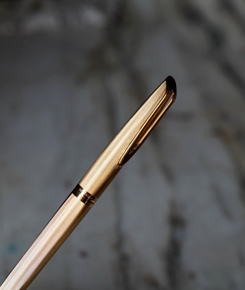 Stylo Plume Waterman CF - Plume En Or Massif 18 Carats - Modèle Prestige Doré