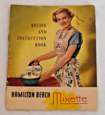 Vintage HAMILTON BEACH MIXETTE Recipe & Instruction Book - Mixer