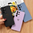 Girly Heart Case For Samsung S22 Ultra S20 S21 FE A52s A12 Shockproof TPU Cover