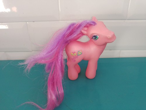 Lot De 6 Figurines Mon Petit Poney - Années 2002-2006, Marque Hasbro - Occasion