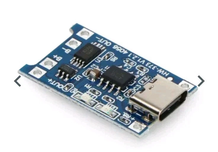 10 x Ladeplatine TP 4056 USB Typ C Lademodul 5 Volt 1A für 3,7 Volt Li-Ion AKKU - Bild 2 von 4