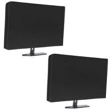 2Pack Waterproof Computer Monitor Dust Cover, Black LLW-computer cover 2P-S