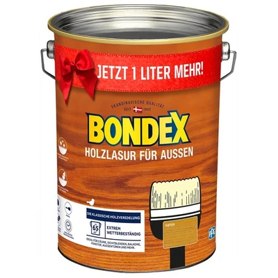 Lasure bois pin BONDEX 5L protection bois protection contre les intempéries p... - Photo 1/2