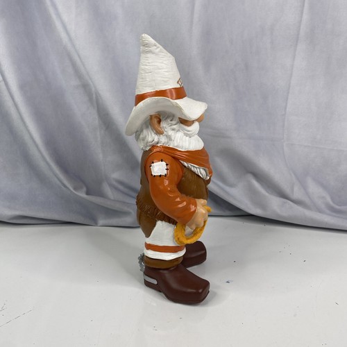 Texas Longhorns NCAA Football thematisch 11,5" Gartenzwerg Cowboyhut Lasso - Bild 2 von 9