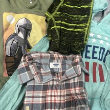Boys' Assorted Clothing Bundle - Graphic Hoodies  Plaid Shirt And Active Pants