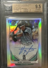 2014 Bowman Chrome Alex Jackson 1st BGS 9.5 BCAAJ Marlins Autographed Refractor 