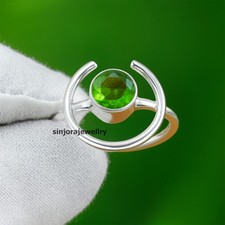 Peridot Gemstone 925 sterling silver handmade Gift Ring US size 5 to 13