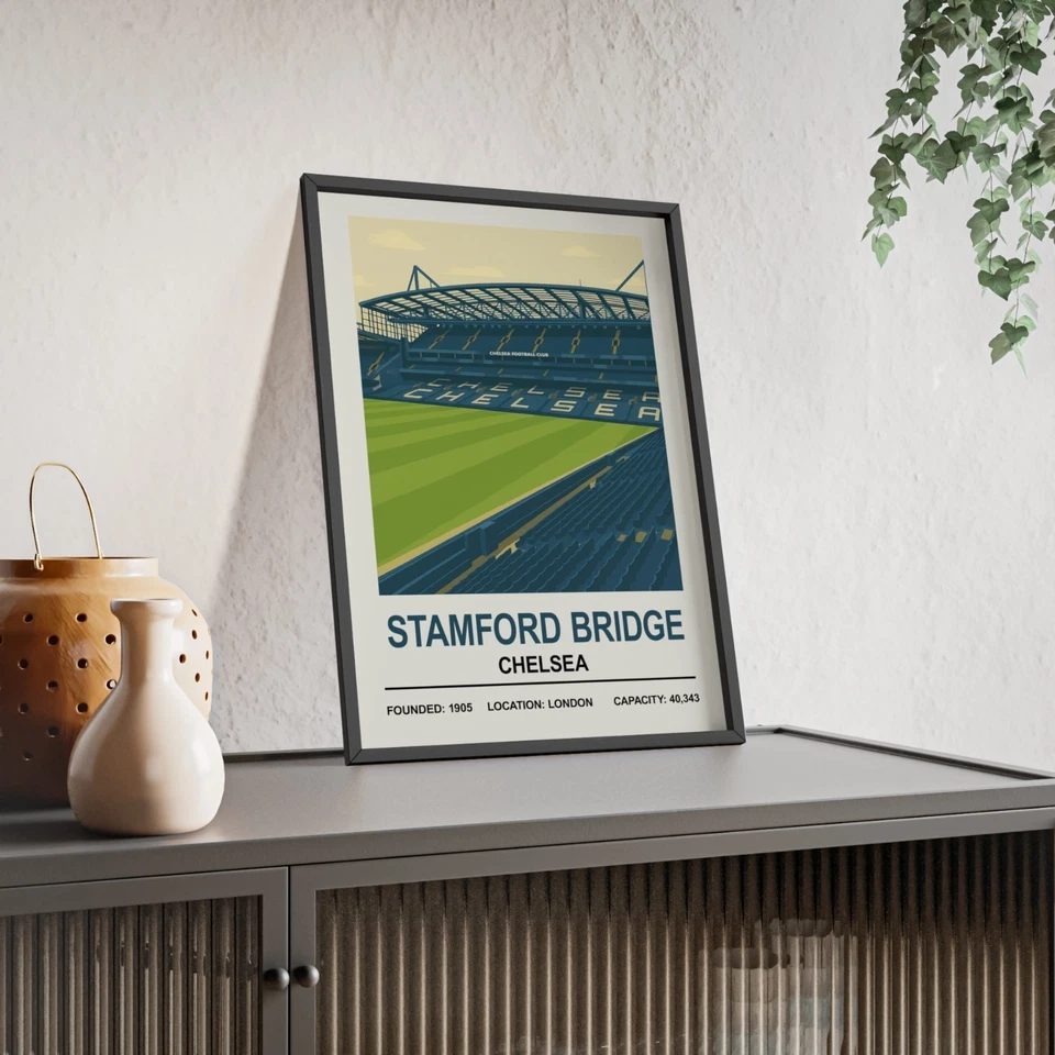 Stamford Bridge Chelsea FC Stadium Poster A5 A4 A3 A2 Wall Art Print - Image 3 of 4