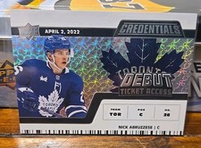 2022-23 Upper Deck Credentials - Debut Ticket  Nicholas Abruzzese /999 (RC)