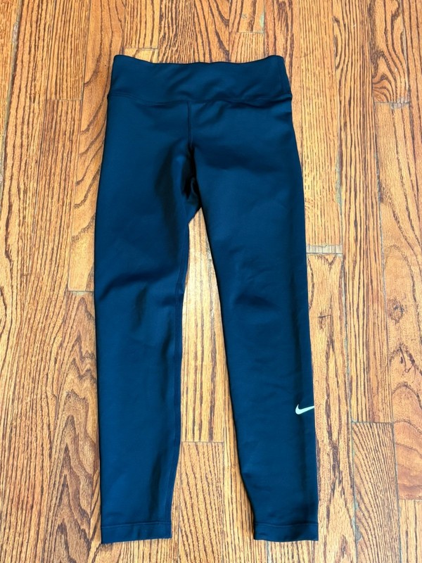 KIDS NIKE YOUNG GIRLS DRI FIT BLACK PANTS YOGA/RUNNING COMFORTABLE 