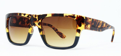 Champion CU5133-C02 Men's Sunglasses Tortoise Navy 56mm Brown Lens Square Frame
