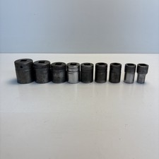 Vintage Snap-on 12 Drive Sae Socket Set 12pt 7161-18 Usa