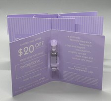 LOT OF 4 EXCEPTIONAL BECAUSE YOU ARE EDP SAMPLE 1 ml / 0.034 oz BUY BULK *READ*