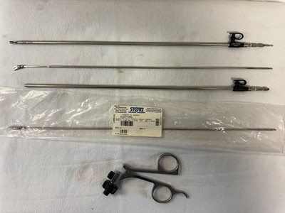 Karl Storz Clickline 33131 Handle & 33300 With inserts LOT  (F642)