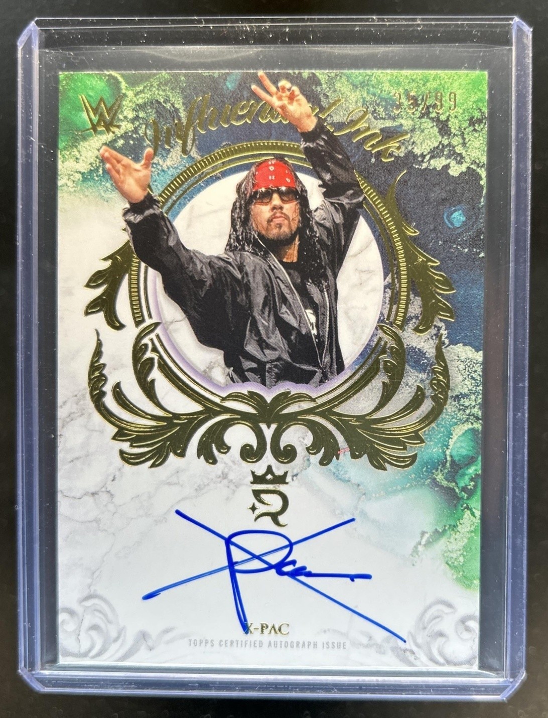 2025 Topps Royalty WWE X-Pac Influential Ink Auto Autograph #/99