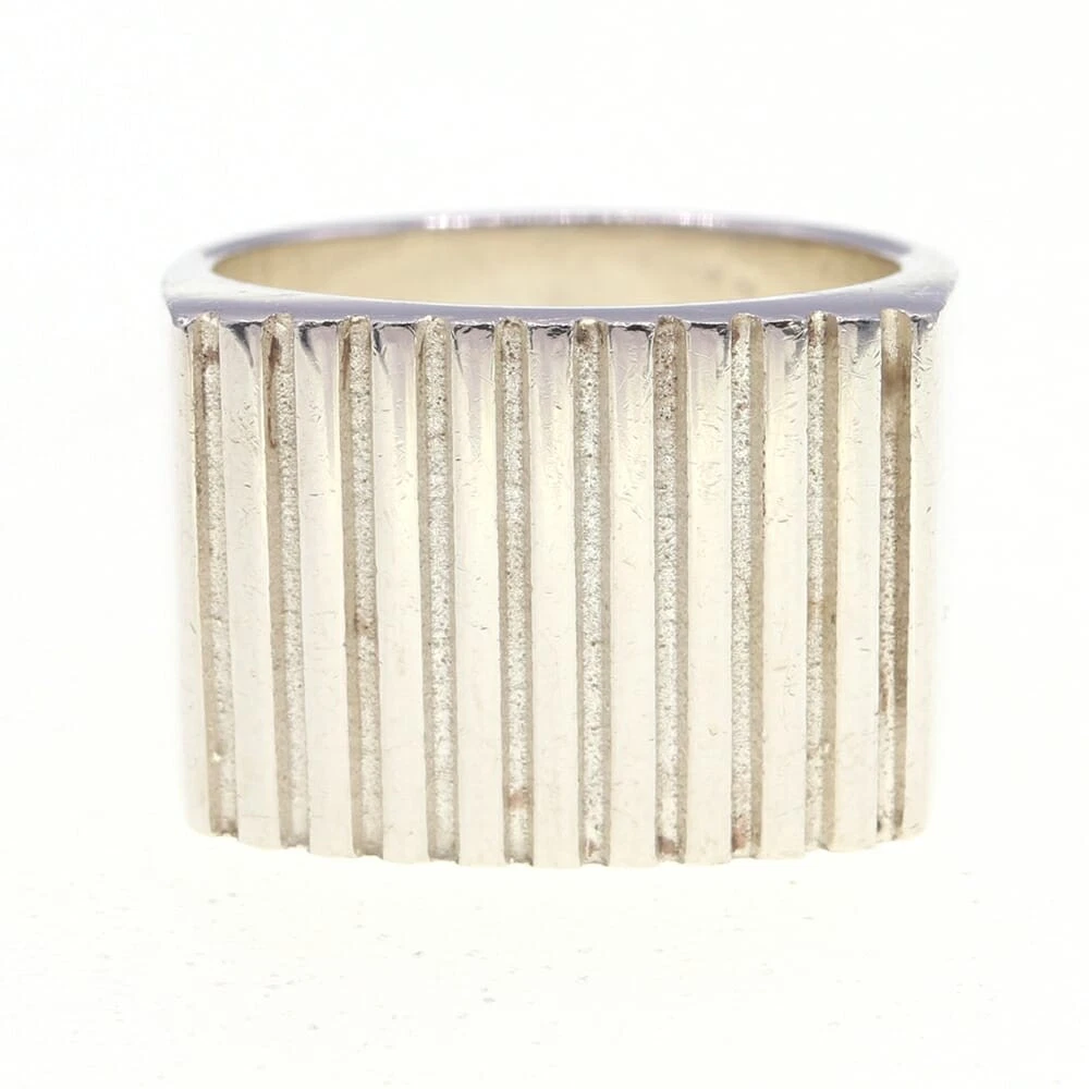 Bague GUCCI chevalière Sv argent sterling 925 environ Support d'impression 16/Us8 accessoires